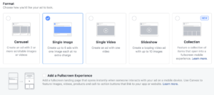 Media type of Facebook Ads